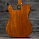 Fender Custom Shop Limited Edition Bow Tie Telecaster Custom Relic with Gold Hardware - 3A Rosewood Fingerboard, Black with Aged Natural Back and Sides