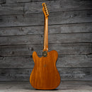 Fender Custom Shop Limited Edition Bow Tie Telecaster Custom Relic with Gold Hardware - 3A Rosewood Fingerboard, Black with Aged Natural Back and Sides