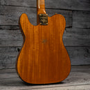 Fender Custom Shop Limited Edition Bow Tie Telecaster Custom Relic with Gold Hardware - 3A Rosewood Fingerboard, Black with Aged Natural Back and Sides