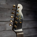 Fender Custom Shop Limited Edition Bow Tie Telecaster Custom Relic with Gold Hardware - 3A Rosewood Fingerboard, Black with Aged Natural Back and Sides