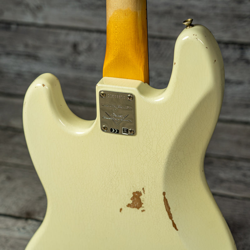 Fender Custom Shop Limited Edition '60 Jazz Bass Relic - Aged Olympic White