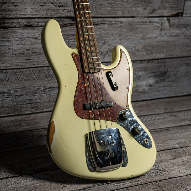 Fender Custom Shop Limited Edition '60 Jazz Bass Relic - Aged Olympic White