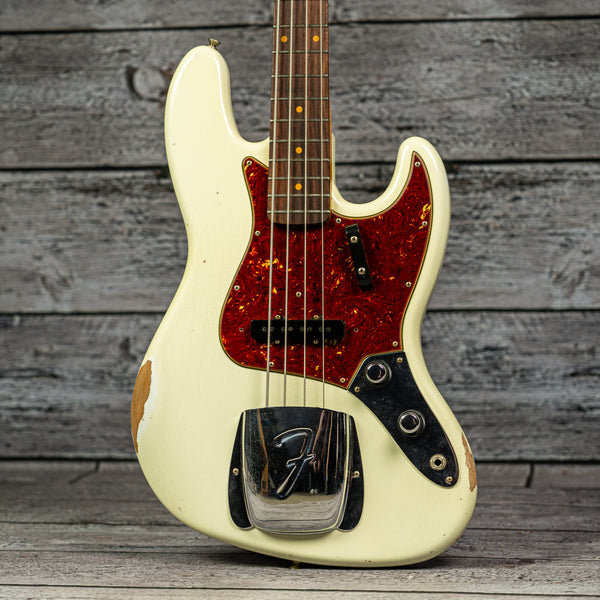 Fender Custom Shop Limited Edition '60 Jazz Bass Relic - Aged Olympic White
