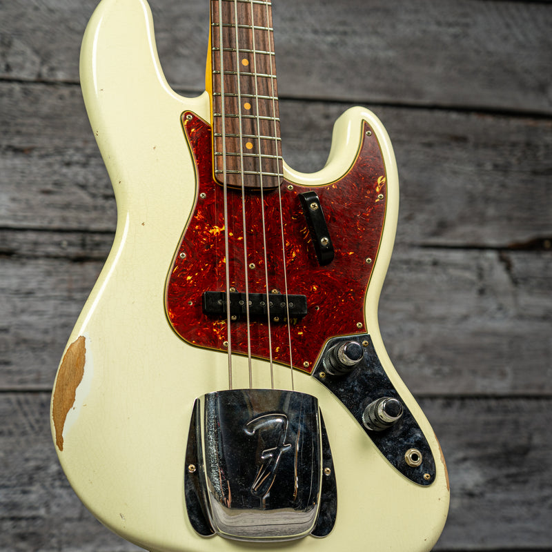 Fender Custom Shop Limited Edition '60 Jazz Bass Relic - Aged Olympic White
