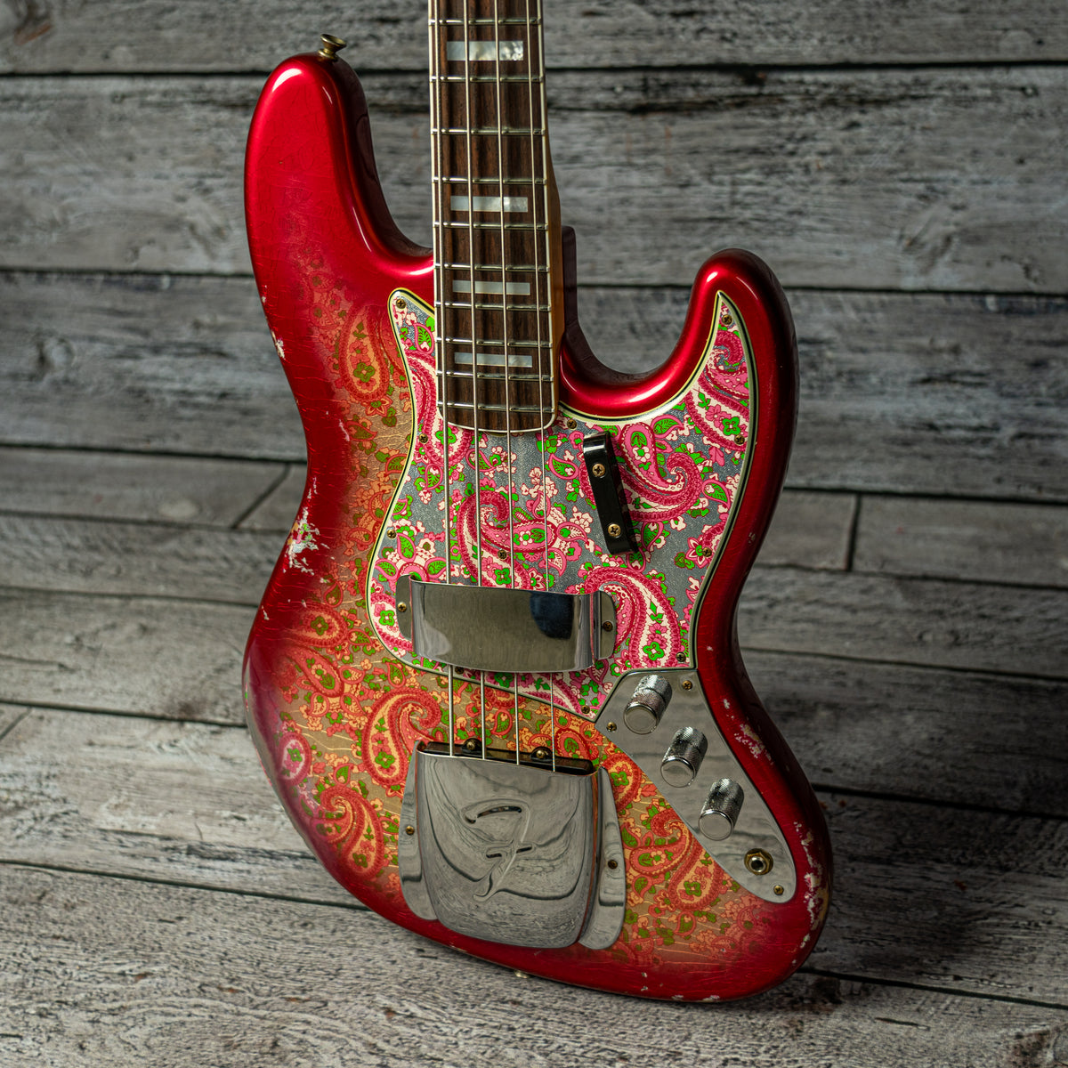 POS ジャズベースタイプ ペイズリー ジャンク リフィニッシュ FenderCustomShopW22LTDPaisleyJ