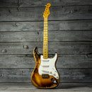 Fender Limited Edition 70th Anniversary 1954 Stratocaster Super Heavy Relic - 1-Piece Quartersawn Maple Neck Fingerboard, Wide-Fade 2-Color Sunburst