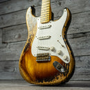Fender Limited Edition 70th Anniversary 1954 Stratocaster Super Heavy Relic - 1-Piece Quartersawn Maple Neck Fingerboard, Wide-Fade 2-Color Sunburst