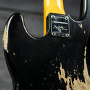 Fender Limited Edition Custom Jazz Bass Heavy Relic - Round-Lam Rosewood Fingerboard, Aged Black