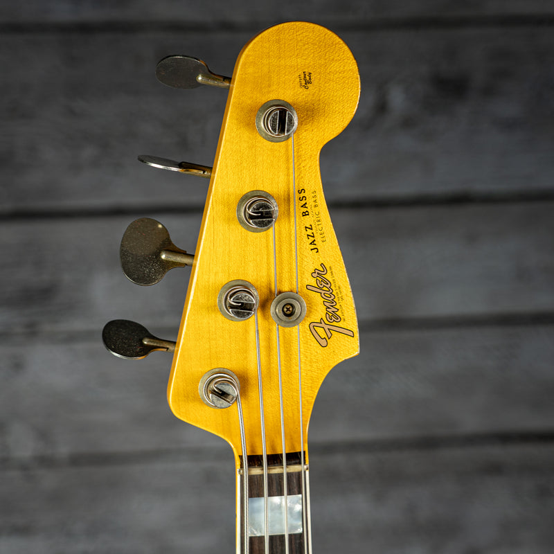Fender Limited Edition Custom Jazz Bass Heavy Relic - Round-Lam Rosewood Fingerboard, Aged Black