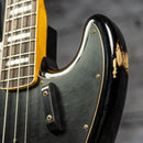 Fender Limited Edition Custom Jazz Bass Heavy Relic - Round-Lam Rosewood Fingerboard, Faded Aged 3-Color Sunburst