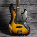 Fender Limited Edition Custom Jazz Bass Heavy Relic - Round-Lam Rosewood Fingerboard, Faded Aged 3-Color Sunburst