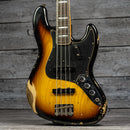 Fender Limited Edition Custom Jazz Bass Heavy Relic - Round-Lam Rosewood Fingerboard, Faded Aged 3-Color Sunburst