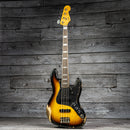 Fender Limited Edition Custom Jazz Bass Heavy Relic - Round-Lam Rosewood Fingerboard, Faded Aged 3-Color Sunburst