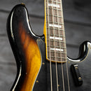 Fender Limited Edition Custom Jazz Bass Heavy Relic - Round-Lam Rosewood Fingerboard, Faded Aged 3-Color Sunburst