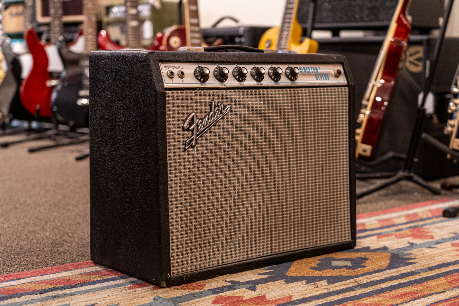 Princeton Reverb Blue Fender Princeton Reverb 1972