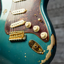 Fender Custom Shop S23 Ltd Ed '62 Stratocaster - Heavy Relic Aged Turquoise over 3-Color Sunburst