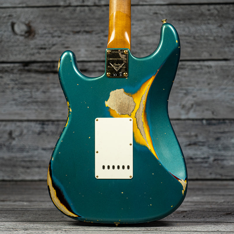 Fender Custom Shop S23 Ltd Ed '62 Stratocaster - Heavy Relic Aged Turquoise over 3-Color Sunburst