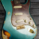 Fender Custom Shop S23 Ltd Ed '62 Stratocaster - Heavy Relic Aged Turquoise over 3-Color Sunburst
