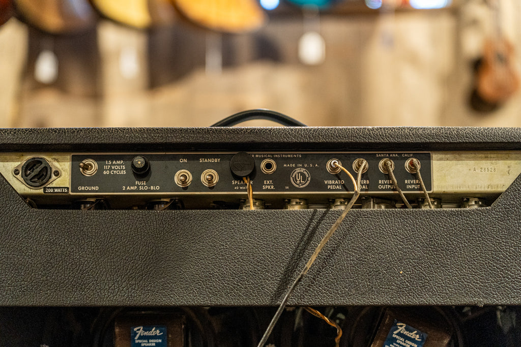 Super Reverb Back Panel Fender Super Reverb 1968
