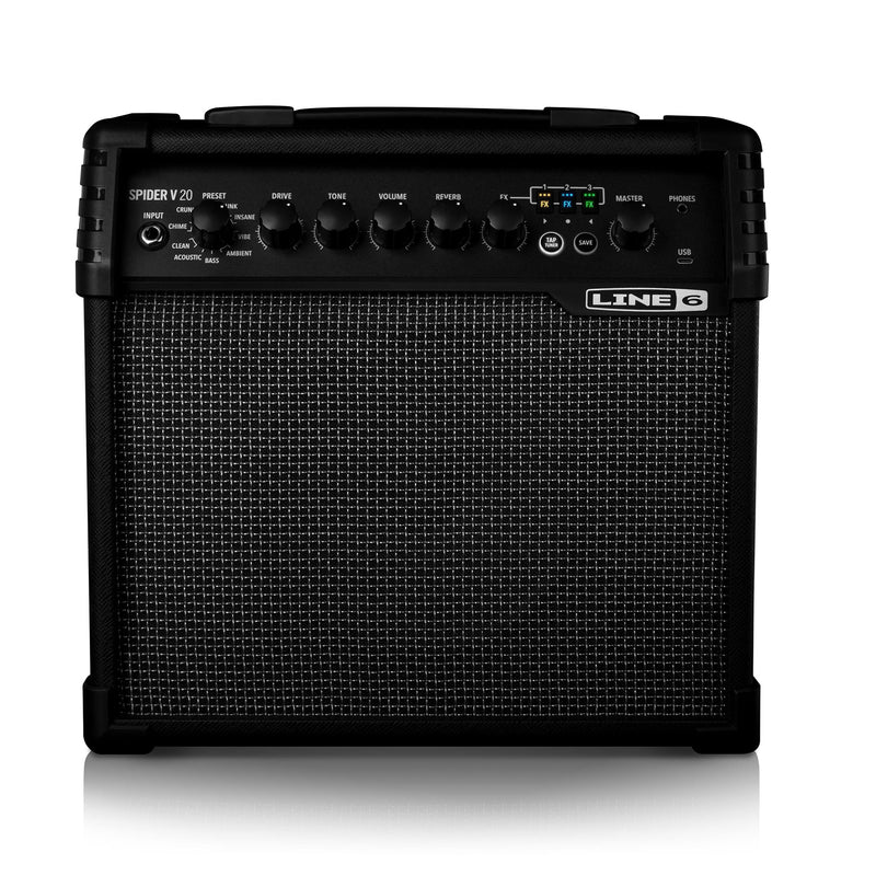 Line 6 Spider V 20 MKII 20 Watt Guitar Amp With Modeling And Effects