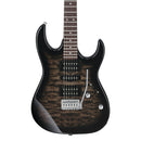 Ibanez GIO GRX70QATKS - Transparent Black Burst