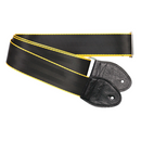 Souldier Yellow on Black Edge Stripe Guitar Strap