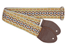 Souldier Bohemian Natural Guitar Strap - Brown/White