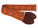 Souldier Rustic Orange and Taupe Guitar Strap