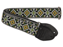 Souldier San Quentin Green and Old Gold Guitar Strap