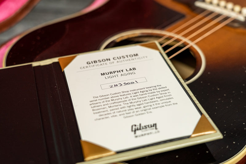 Gibson Custom Murphy Lab 1955 J-45 Light Aged - Vintage Sunburst
