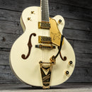 Gretsch G6136T-59 Vintage Select Edition '59 Falcon Hollow Body with Bigsby - TV Jones, Vintage White, Lacquer