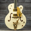 Gretsch G6136T-59 Vintage Select Edition '59 Falcon Hollow Body with Bigsby - TV Jones, Vintage White, Lacquer