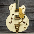 Gretsch G6136T-'59 Vintage Select Edition '59 Falcon Hollow Body with Bigsby - TV Jones, Vintage White, Lacquer