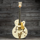 Gretsch G6136T-'59 Vintage Select Edition '59 Falcon Hollow Body with Bigsby - TV Jones, Vintage White, Lacquer