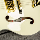 Gretsch G6136T-MGC Michael Guy Chislett Signature Falcon with Bigsby Electric Guitar - Ebony Fingerboard, Vintage White