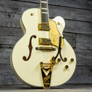 Gretsch G6136T-MGC Michael Guy Chislett Signature Falcon with Bigsby Electric Guitar - Ebony Fingerboard, Vintage White