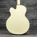 Gretsch G6136T-MGC Michael Guy Chislett Signature Falcon with Bigsby Electric Guitar - Ebony Fingerboard, Vintage White