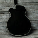 Gretsch Pro Falcon Hollow Body with String-Thru Bigsby and Chrome Hardware - Ebony Fingerboard, Black
