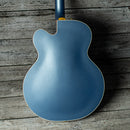 Gretsch Pro Falcon Hollow Body with String-Thru Bigsby and Gold Hardware - Ebony Fingerboard, Cerulean Smoke