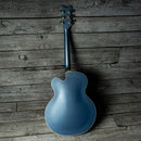 Gretsch Pro Falcon Hollow Body with String-Thru Bigsby and Gold Hardware - Ebony Fingerboard, Cerulean Smoke