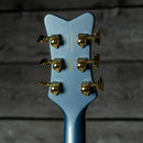 Gretsch Pro Falcon Hollow Body with String-Thru Bigsby and Gold Hardware - Ebony Fingerboard, Cerulean Smoke