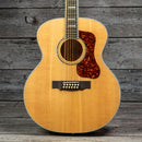 Guild F-512 Maple Jumbo Acoustic Guitar - Blonde Nitro