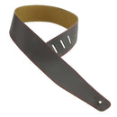 Henry Heller 2" Basic Smooth Leather Strap with Finished Stitching Brown and Red