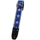 Henry Heller 2" Wide Vintage Jacquard with Blue and White Star Design