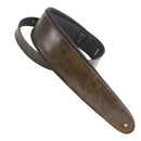 Henry Heller 3.5" Premium Garment Leather with Foam Core Padding Underside  - Padded Vintage Brown