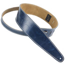 Henry Heller 2.5" Premium Garment Leather Guitar Strap - Vintage Blue
