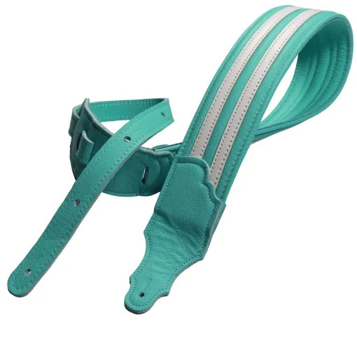 Franklin Hot Rod Padded Guitar & Bass Strap - Seafoam Green