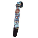Henry Heller 2" Wide Mandala Flower Design Guitar Strap