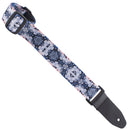 Henry Heller 1.5" Wide Ukulele Kid Strap Kaleidoscope Gray and White