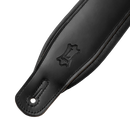 Levy's Black Leather Acoustic Guitar Strap - M26PD-BLK-ACO